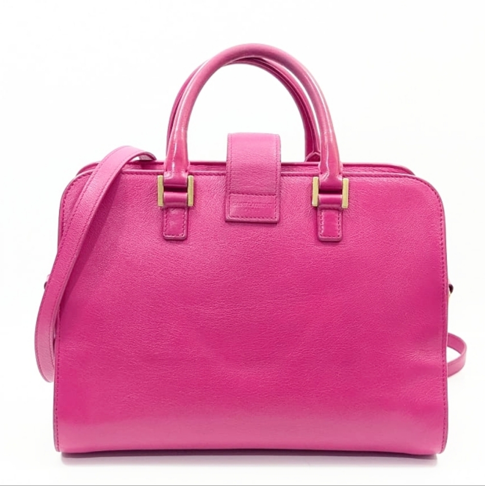 ✨️💎Authentic YSL Yves Saint Laurent Baby cabas Hot Pink Crossbody Bag - Picture 16 of 16